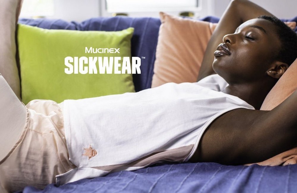 Body image for Mucinex dropped a luxury Sickwear collection and sold out in 24 hrs