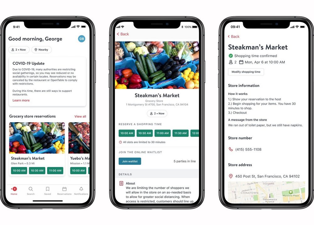 Body image for Open Table offers supermarket booking amid coronavirus pandemic