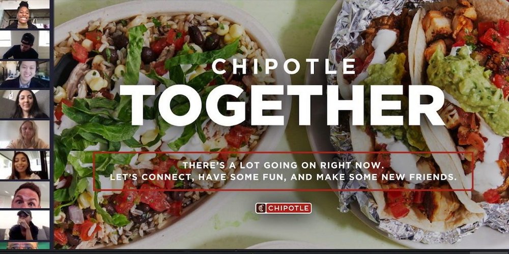 Body image for Chipotle invites fans to virtual lunch amid Covid-19 pandemic