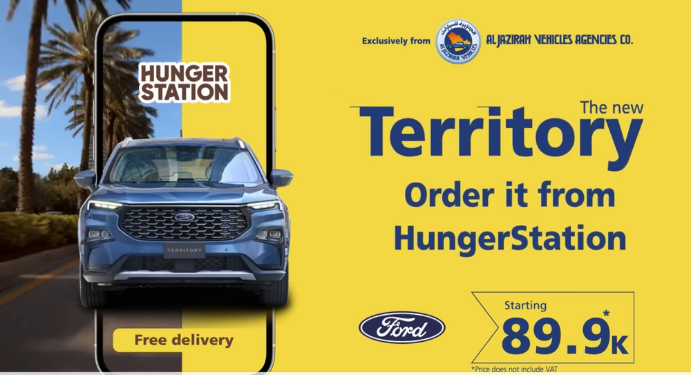 Body image for Saudi Ford dealer sells affordable SUV on food delivery app