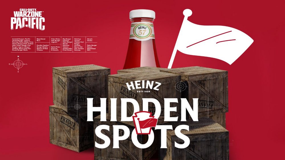 Body image for Heinz finds Call of Duty snacking spots to help gamers