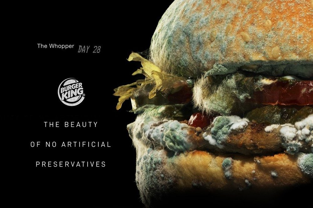 Body image for Burger King and the method behind the Moldy Whopper madness