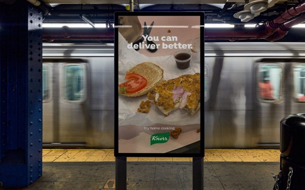 Body image for Knorr showcases takeout fails to promote home cooking 