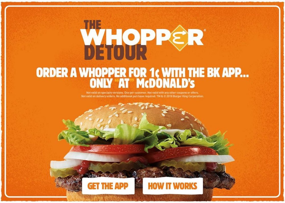 Body image for The strategy behind Burger King's Whopper Detour campaign