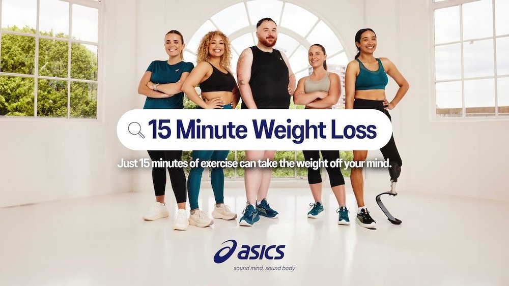 Body image for Asics promises weight loss to bring body positivity to those who need it most