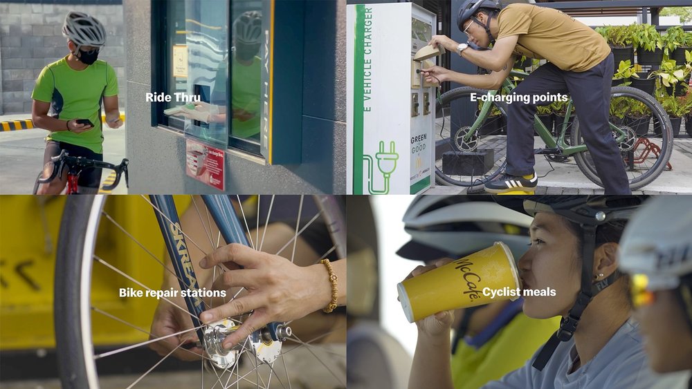 Body image for McDonald’s courts cyclists with ‘ride-thru’ campaign