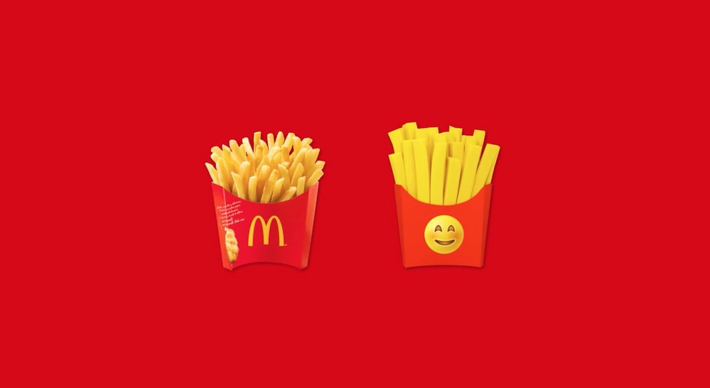 Body image for McDonald’s Costa Rica claims fries emoji for its own