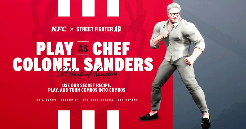 Body image for KFC invites customers to kick a** with the Colonel in Street Fighter 6