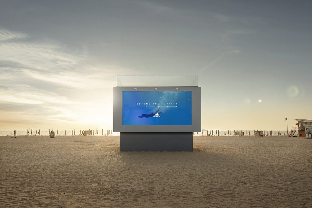 Body image for Adidas UAE creates ‘swimmable’ billboard to promote swimwear range