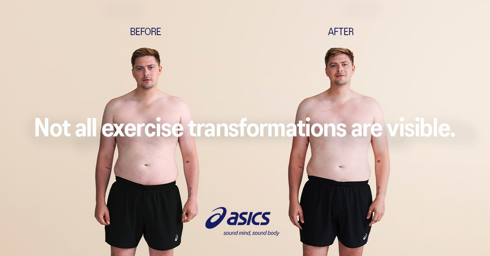 Body image for No gains but less pain: Asics touts emotional benefits of exercise