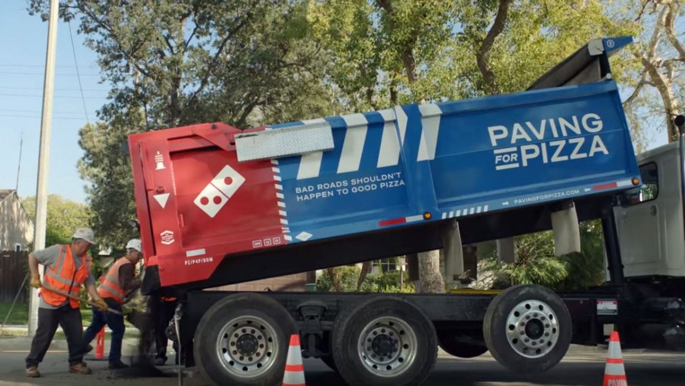 Header image for article Campaign of the Week: Domino's Pizza, Paving For Pizza
