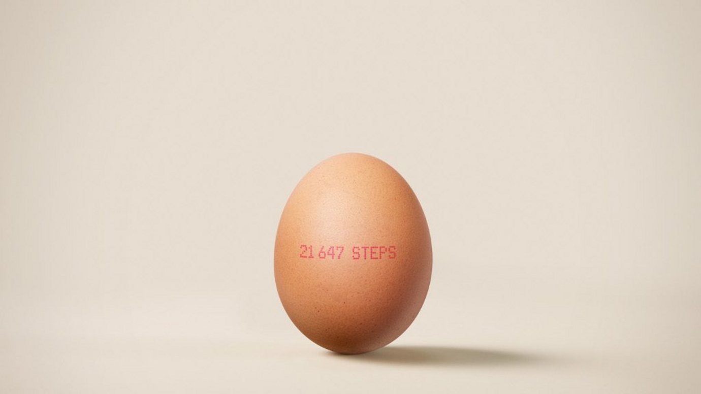 Produce brand prints chickens’ step counts on eggs as proof of welfare