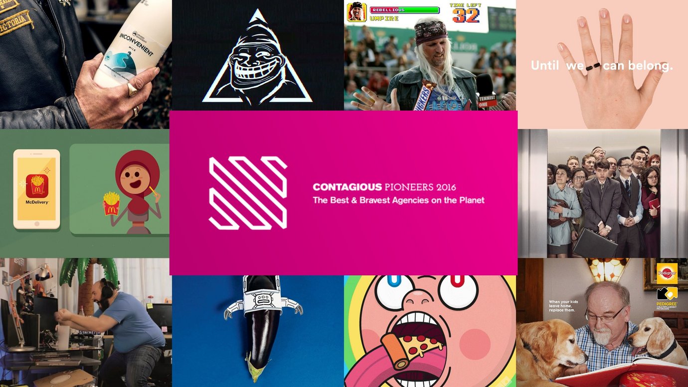 Header image for article Contagious Pioneers 2016: the best and bravest agencies on the planet