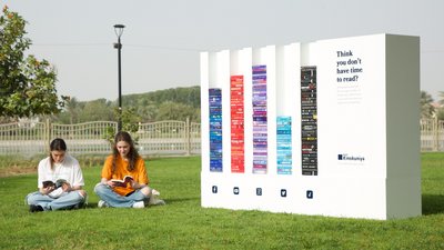 Bookshop boosts sales by visualising time wasted on social media