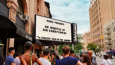 Chinese air-con brand turns New York cinema into heatwave haven